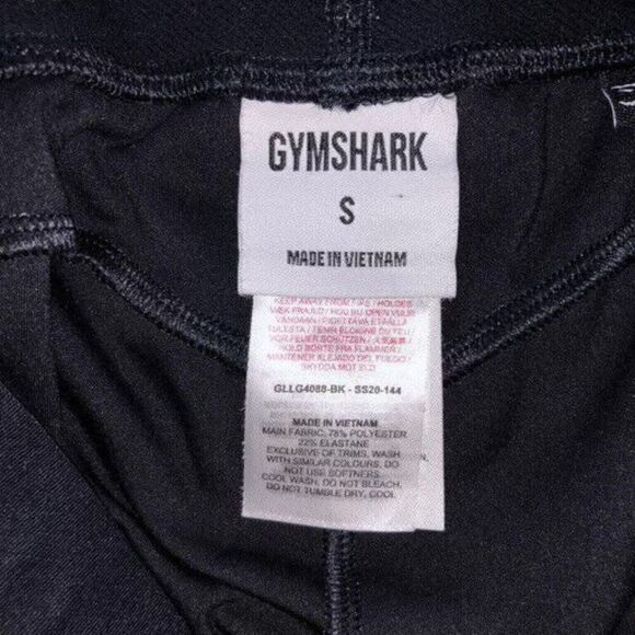 Gymshark Women Small Focus Legging Spell Out Logo WaistBand Workout Gym Athletic - Picture 3 of 8